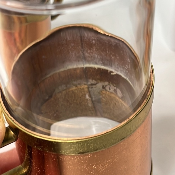 Mid-Century Modern Copper Irish Coffee Tea Glass - Set of 4 - Picture 14 of 16